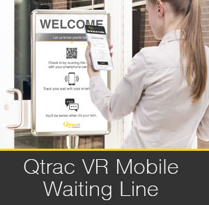 Qtrac VR Contactless Queuing/Smartphone Waiting Line