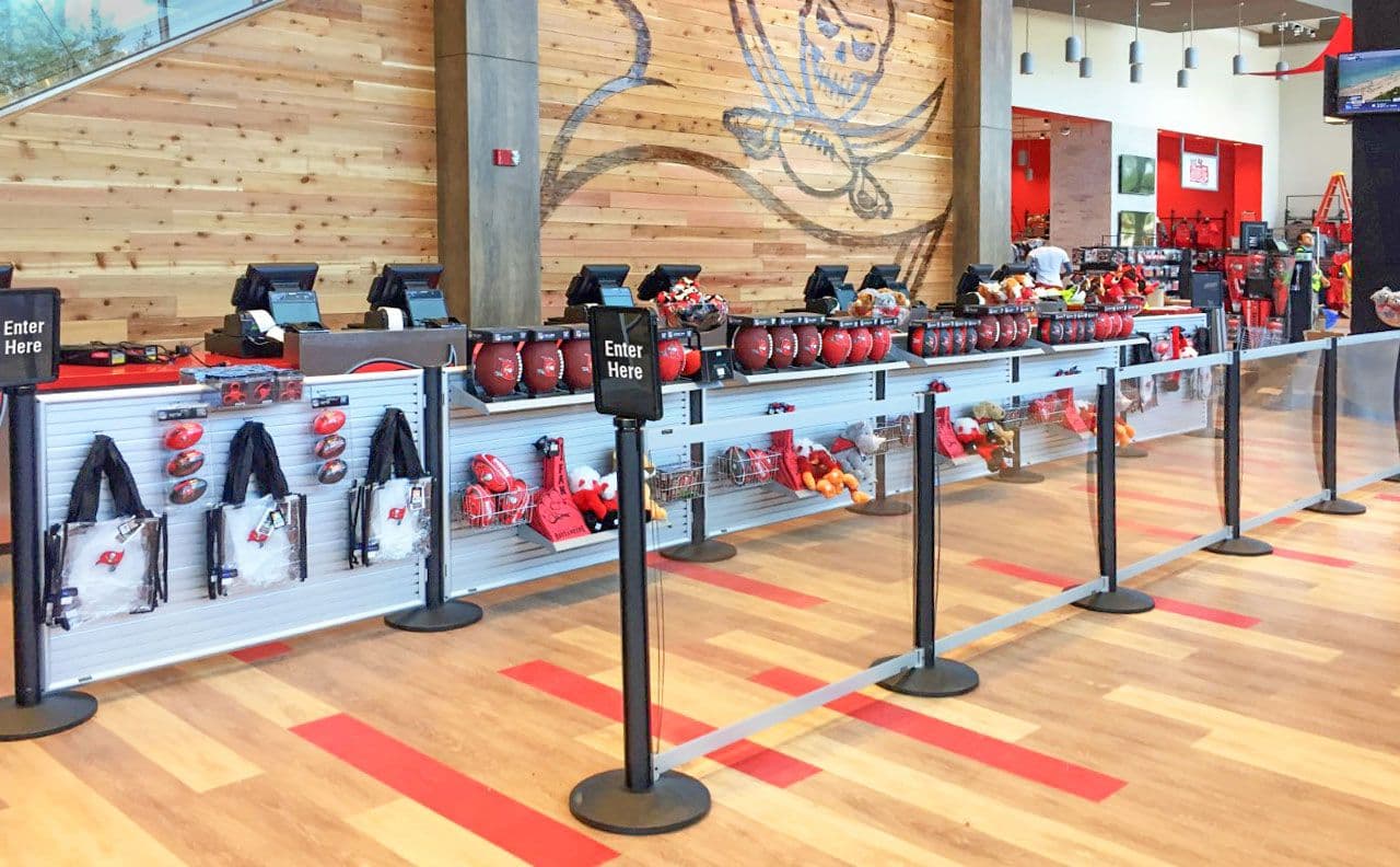 Buccaneers Team Store Checkout, Raymond James Stadium