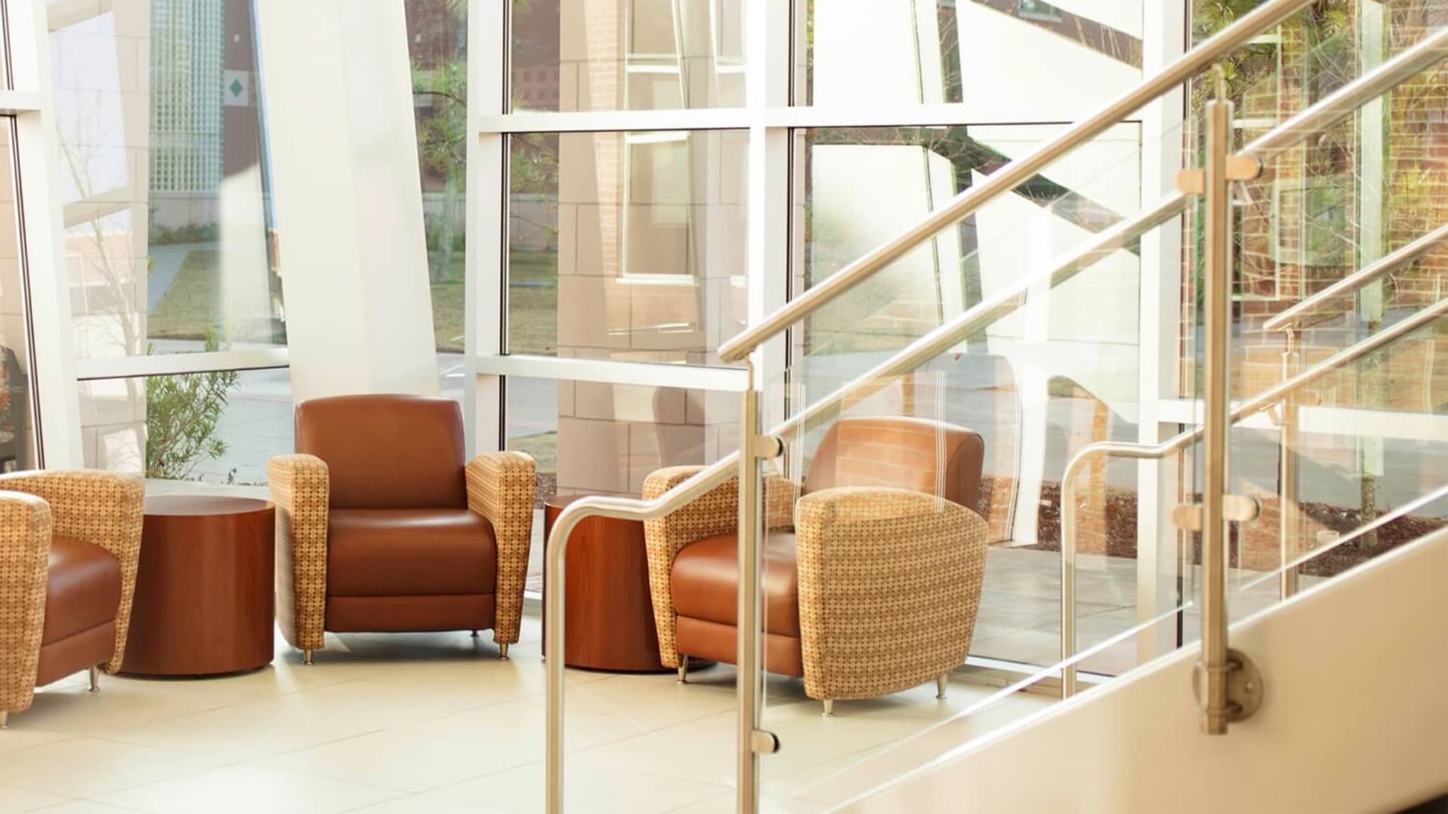 architectural railings lobby eduction building