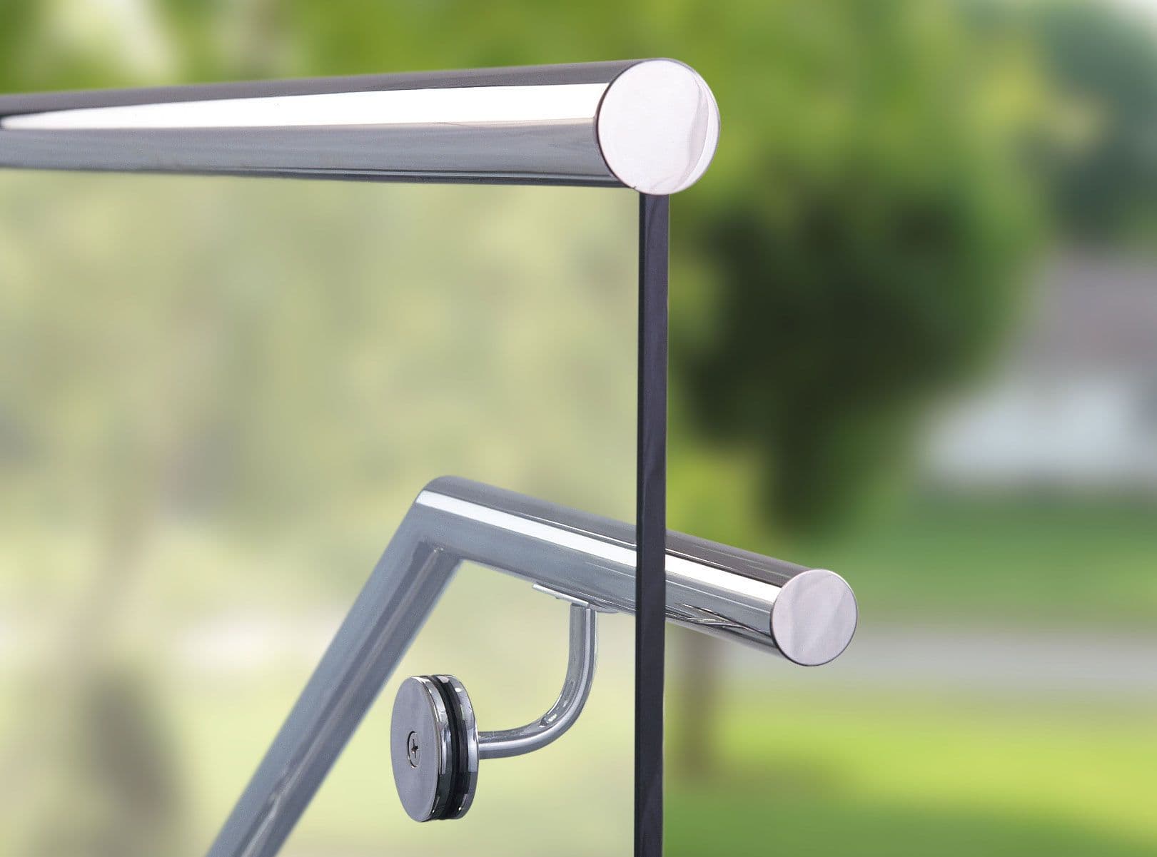 Glass Cap Rail and Handrail