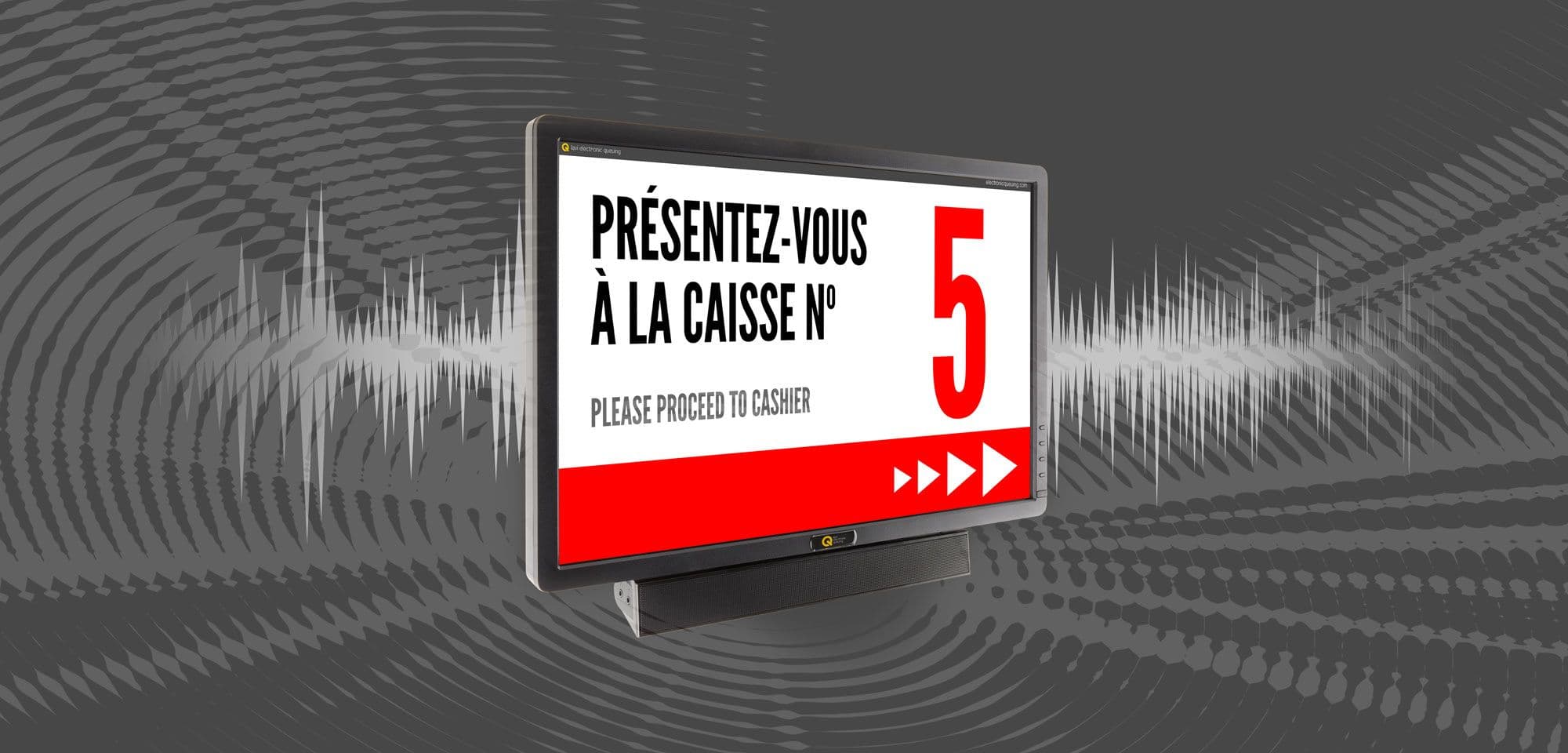 Lavi electronic queuing multi-language support
