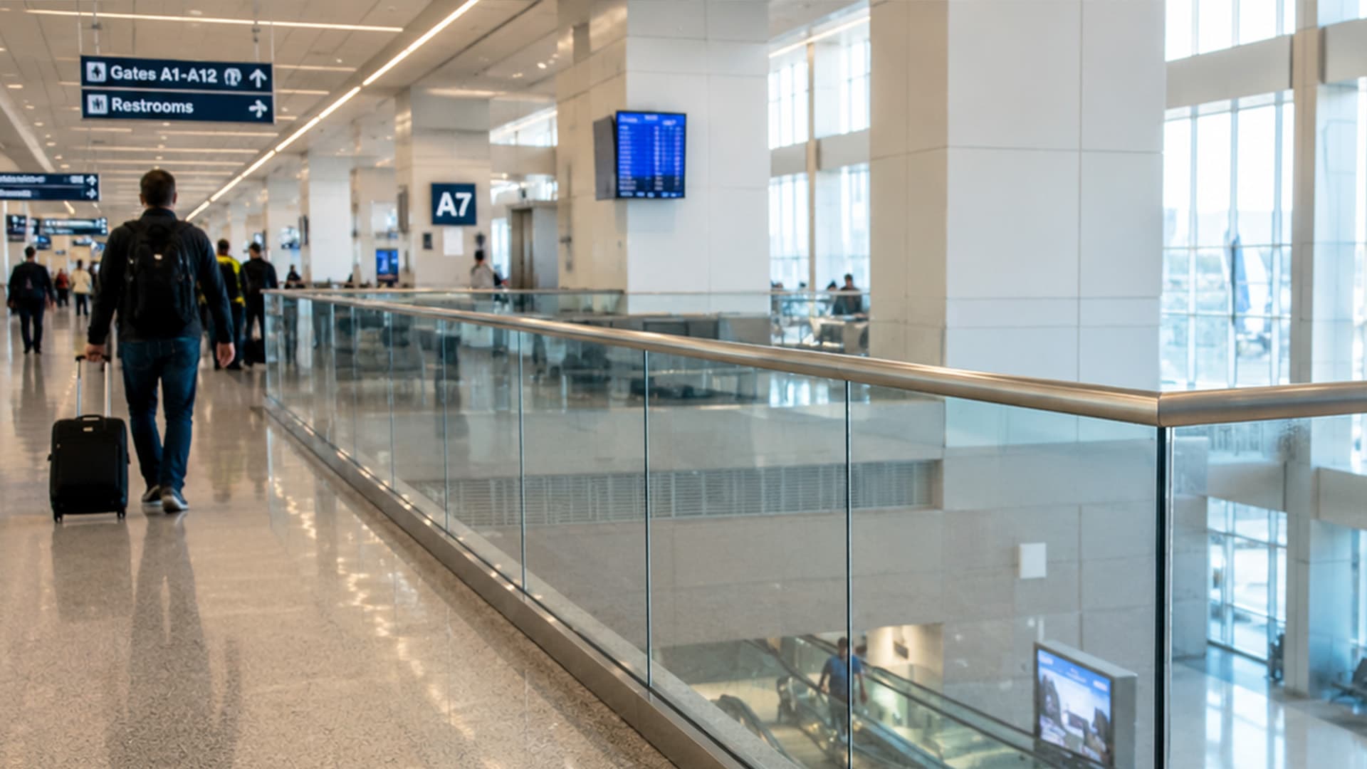 architectural railings airports