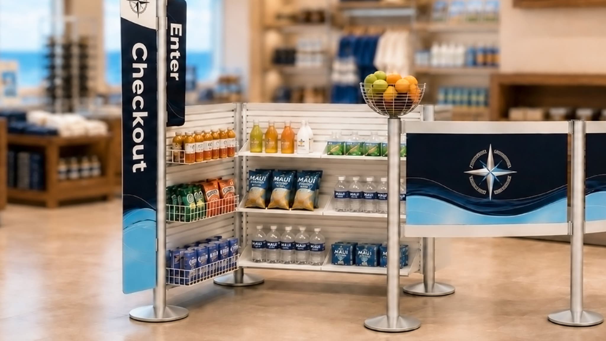 Checkout Merchandising Queue Hospitality
