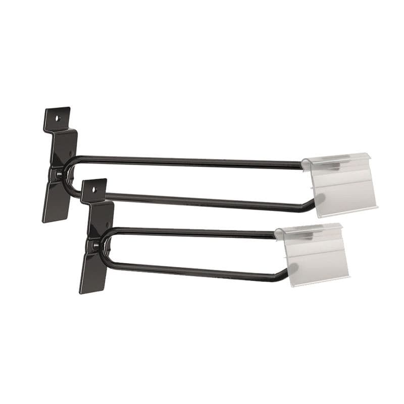 Slatwall Flip Hook with Label Holder