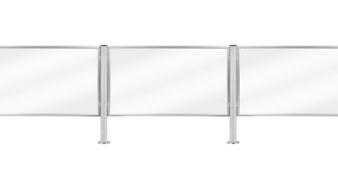 Post and panel barrier system