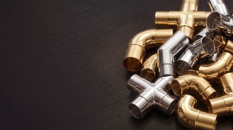 Flush railing fittings and components