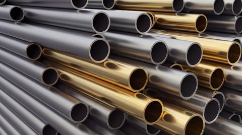 Brass and stainless steel tubing