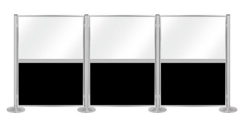 Tall barrier panels for video gaming areas, privacy rooms, and secure partitions