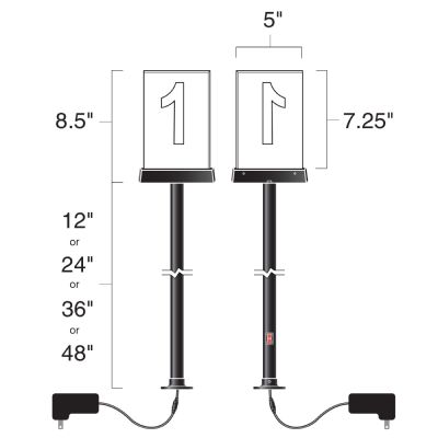 station lights pole ceiling mount