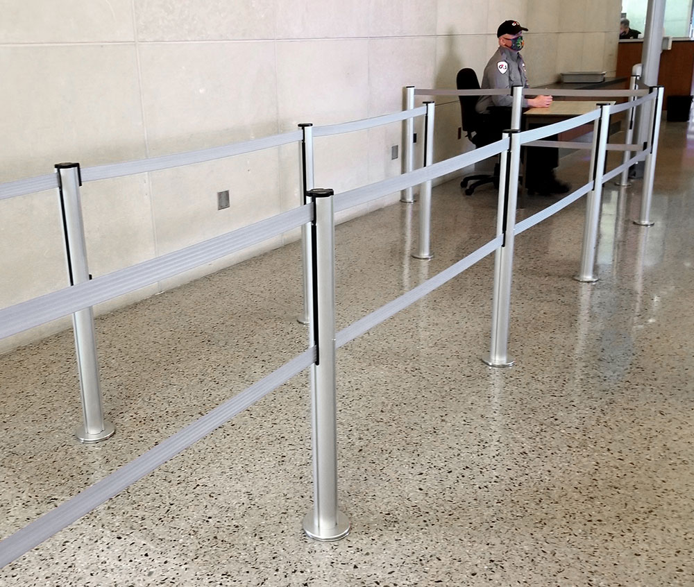 ADA Double Belt Stanchions