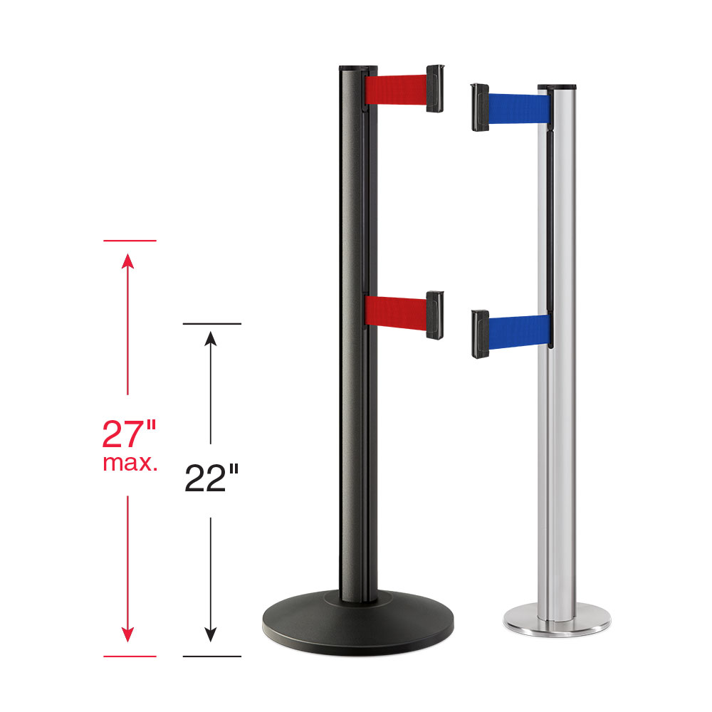 ADA Compliant Double Belt Stanchions