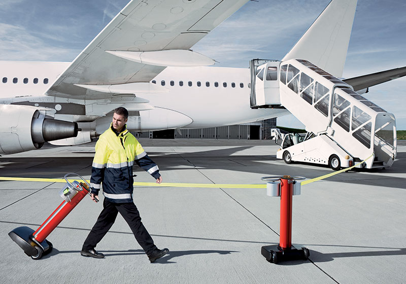 JetTrac Portable Safety Barrier