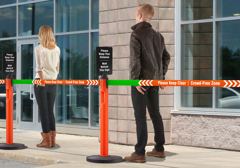 Tempest Outdoor Retractable Safety Barrier