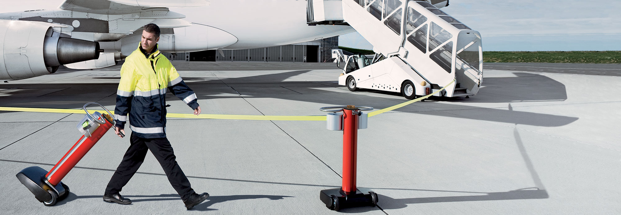 JetTrac Portable Safety Barrier