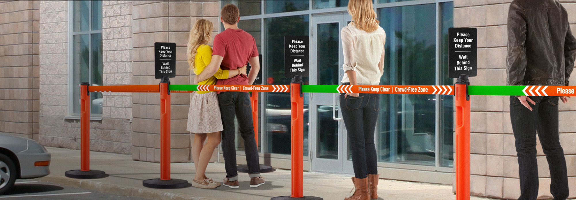 Tempest Outdoor Retractable Safety Barrier