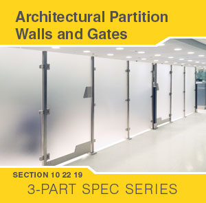 3-Part Specs: Architectural Partition Walls