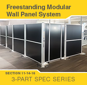 3-Part Specs: Freestanding Modular Wall Panels