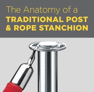 The Anatomy of a Traditional Post & Rope Stanchion [Infographic]