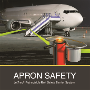 Apron Safety - JetTrac Retractable Belt Safety Barriers