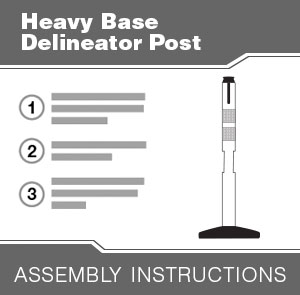 Heavy Base Delineator Assembly