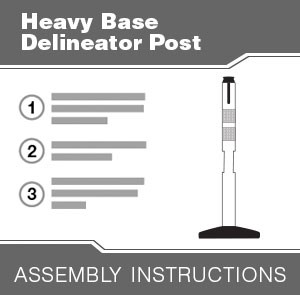Heavy Base Delineator Assembly