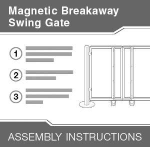 Magnetic Breakaway Egress Gate