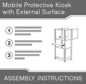 Mobile Protective Kiosk with External Surface