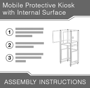 Mobile Protective Kiosk with Internal Surface