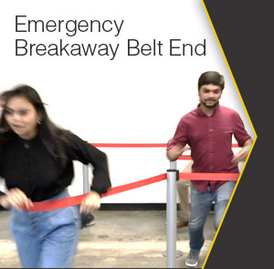 Breakaway Belt End for Retractable Belt Stanchions