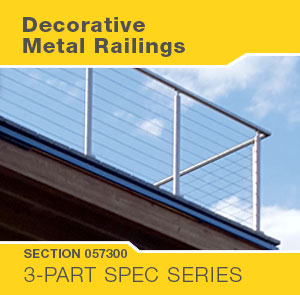 SECTION 057300 - DECORATIVE METAL RAILINGS