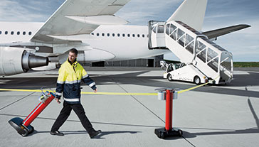 JetTrac Retractable Belt Barrier Systems