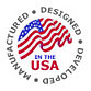 Manufactured, designed, and developed in the USA