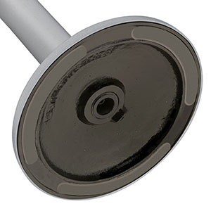 Heavy stanchion base provides extreme stability
