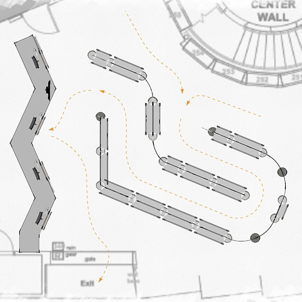 Diagram Queue Showing Customer Flow