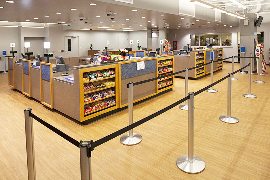College Bookstore Checkout Queue