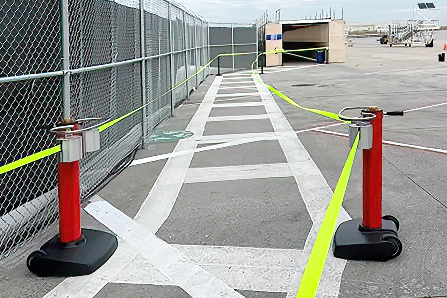 Rerouting pedestrians