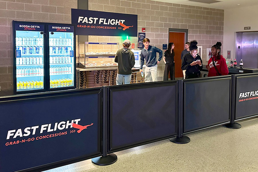 College Stadium Branded Concession Barriers