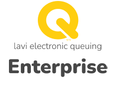 Logo of the Lavi Electronic Queuing System for Enterprise customers.