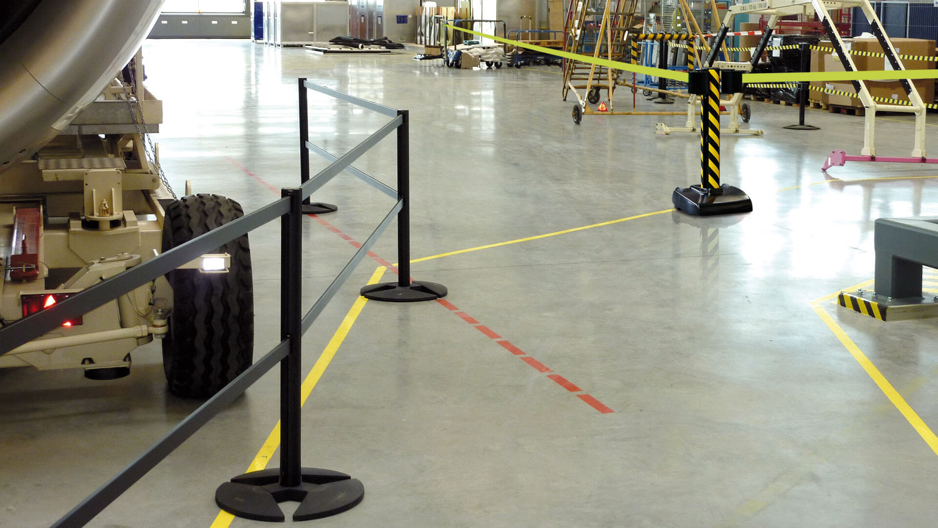 Industrial,Barriers,Security,JetTrac,RigidRail,Stanchions