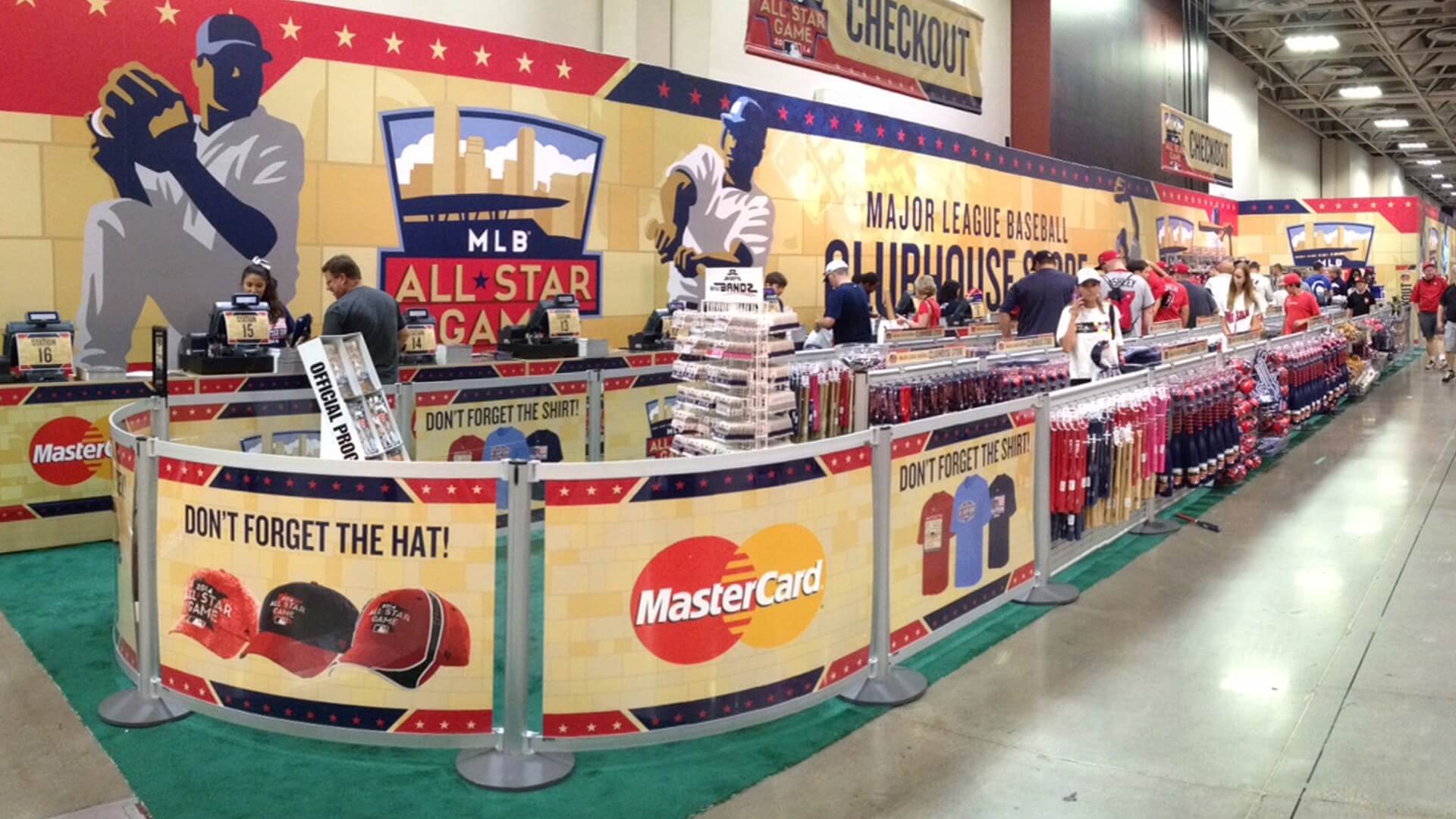 Stadium,Retail,Merchandising,RigidRail,Slatwall,Signage