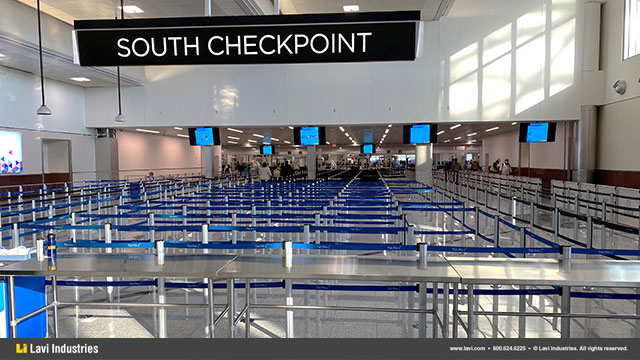 Airport,Government,Barriers,Queuing,Security,Double-Belt,MagneticBase,Stanchions,SublimatedBelts