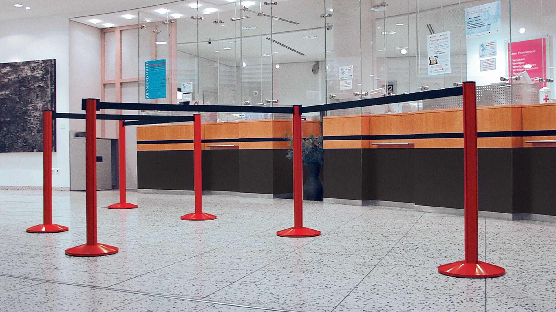 Financial,Stanchions,Queuing