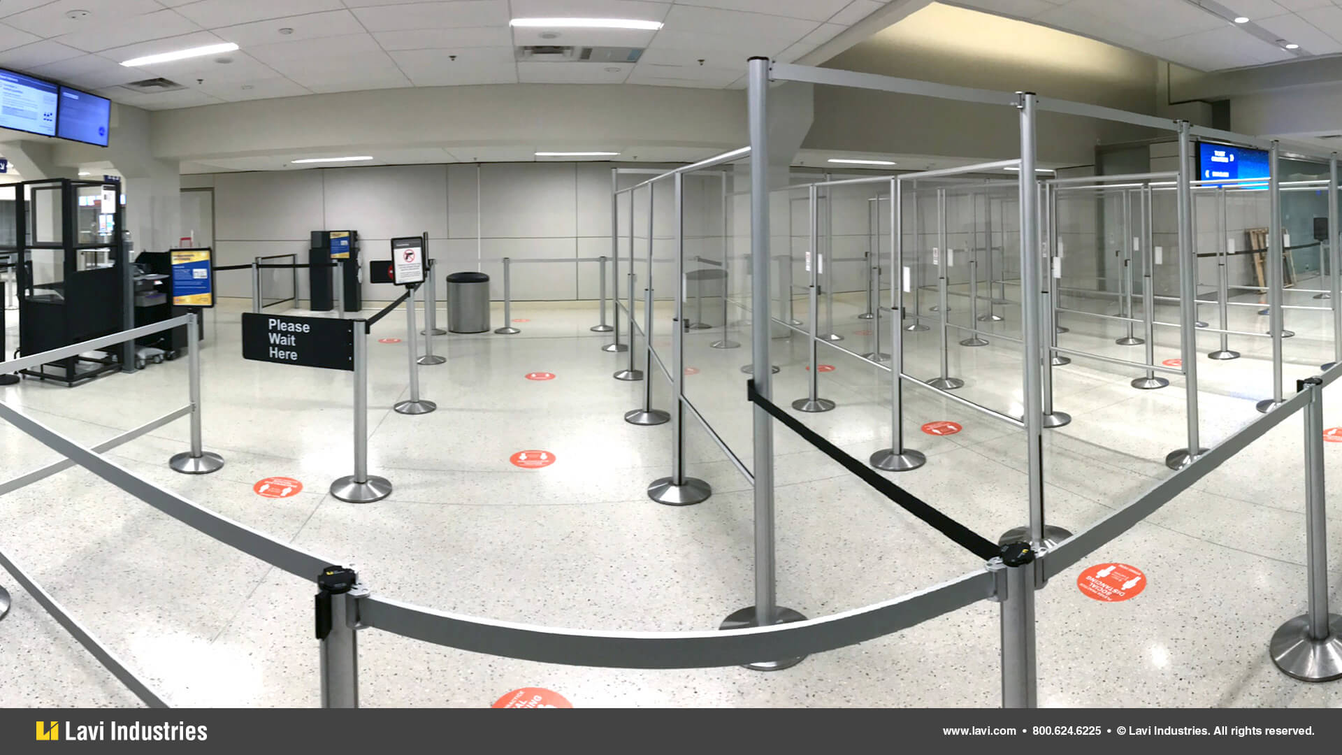 Airport,Barriers,Queuing,Signage,SocialDistancing,RigidRail,Stanchions,SwingGate,QueueGuard