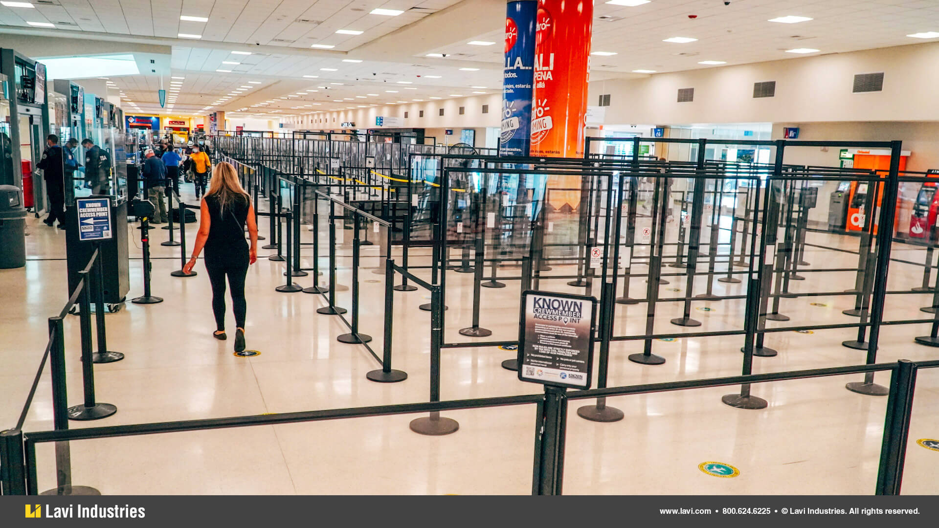 Airport,Government,Barriers,Queuing,Security,SocialDistancing,RigidRail,Stanchions,QueueGuard