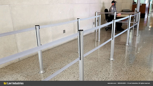 Government,Queuing,Security,Double-Belt,MagneticBase,Stanchions