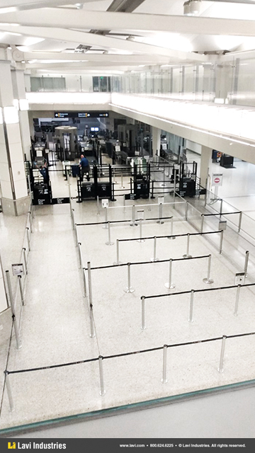 Airport,Government,Barriers,Queuing,Security,Signage,BreakawayBeltStanchions,Directrac,HingedFramePanels,MagneticBase,Stanchions,SwingGate