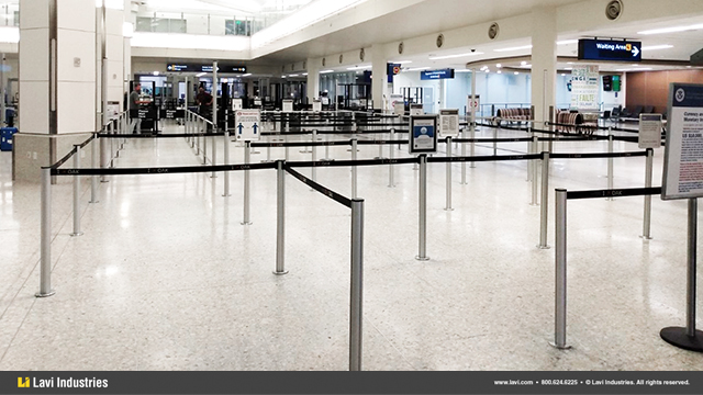 Airport,Government,Barriers,Queuing,Security,Signage,BreakawayBeltStanchions,Directrac,HingedFramePanels,MagneticBase,Stanchions,SwingGate