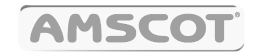 Logo of our customer Amscot, an american financial services.
