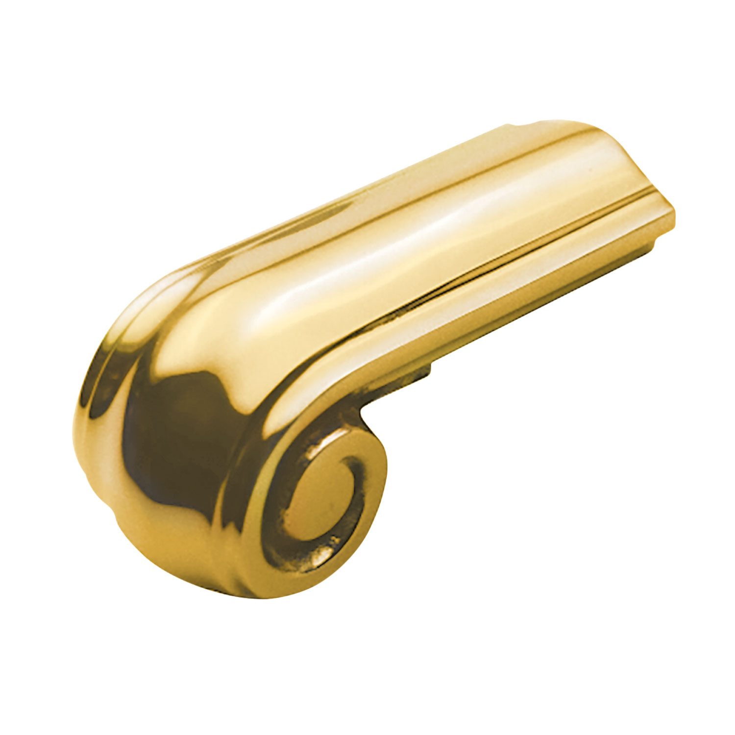 Cap Rail Scroll End Component for Brass Handrail