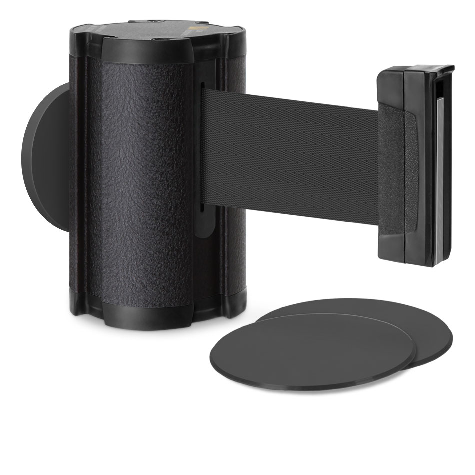 Glass/Surface Mount Retractable Belt Safety Barrier